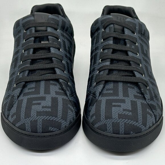 FENDI Mens FF Logo Tech Fabric Low Top Sneakers Trainers Shoes - Picture 7 of 14